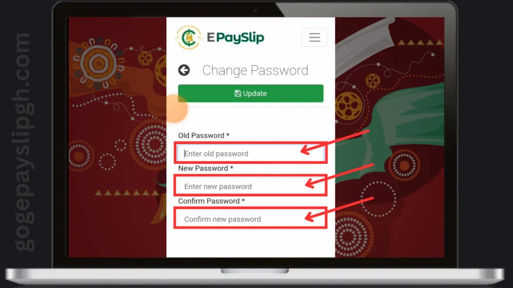 change password