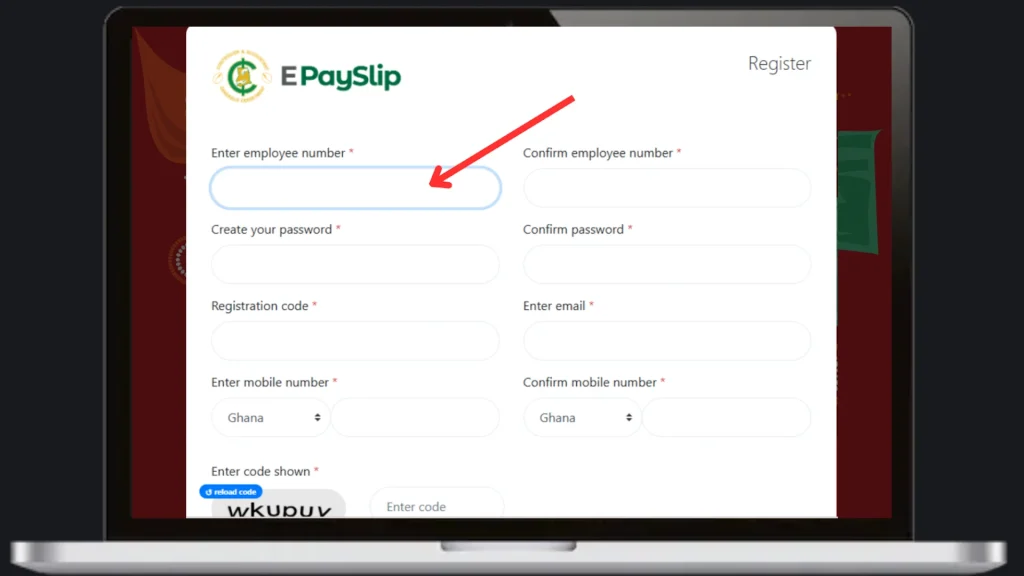 Enter employee number