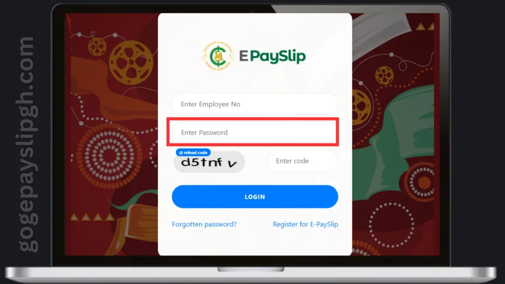 enter unique Password
