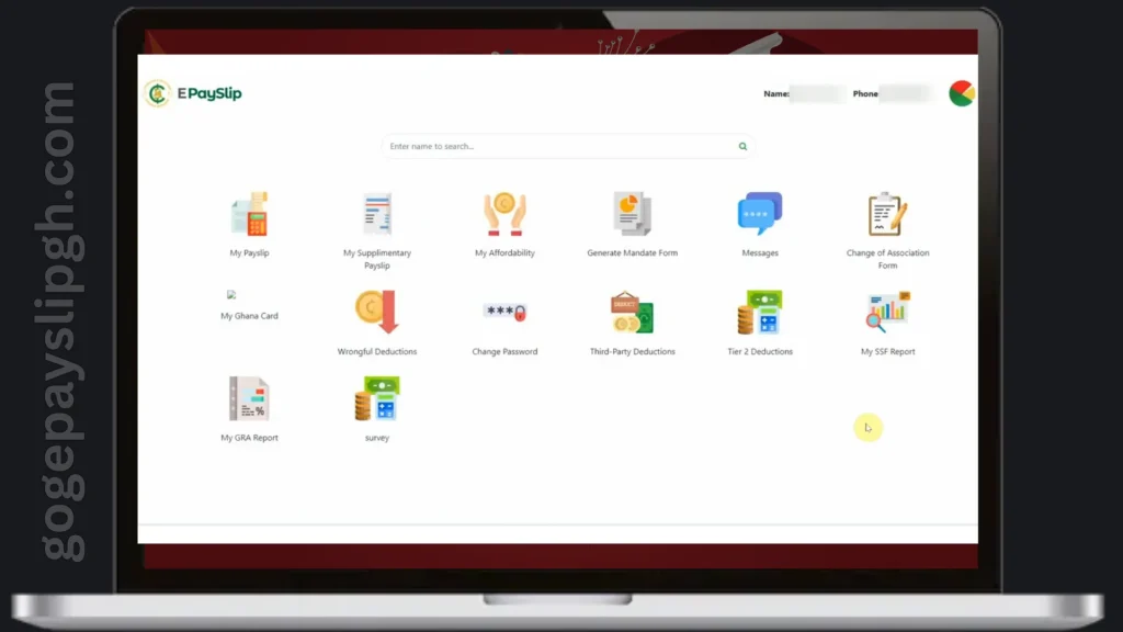 epayslip dashboard