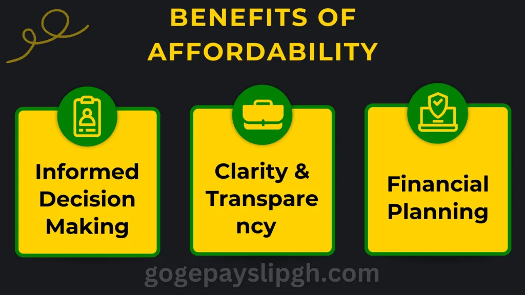 Benefits of affordability