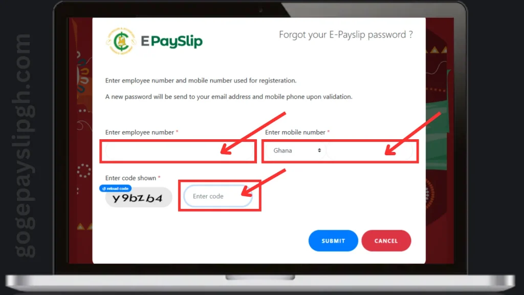 Enter your credentials